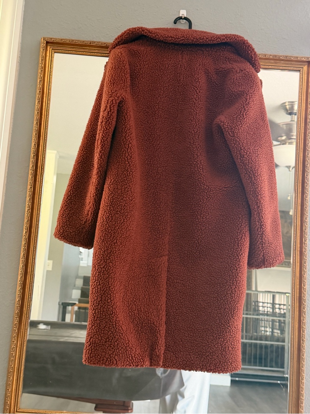 Abercrombie & Fitch Rust Teddy Trench Coat - Picture 2 of 4